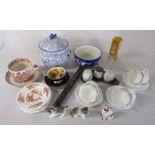 Various ceramics and glassware inc Aynsley, Doulton and Shelley