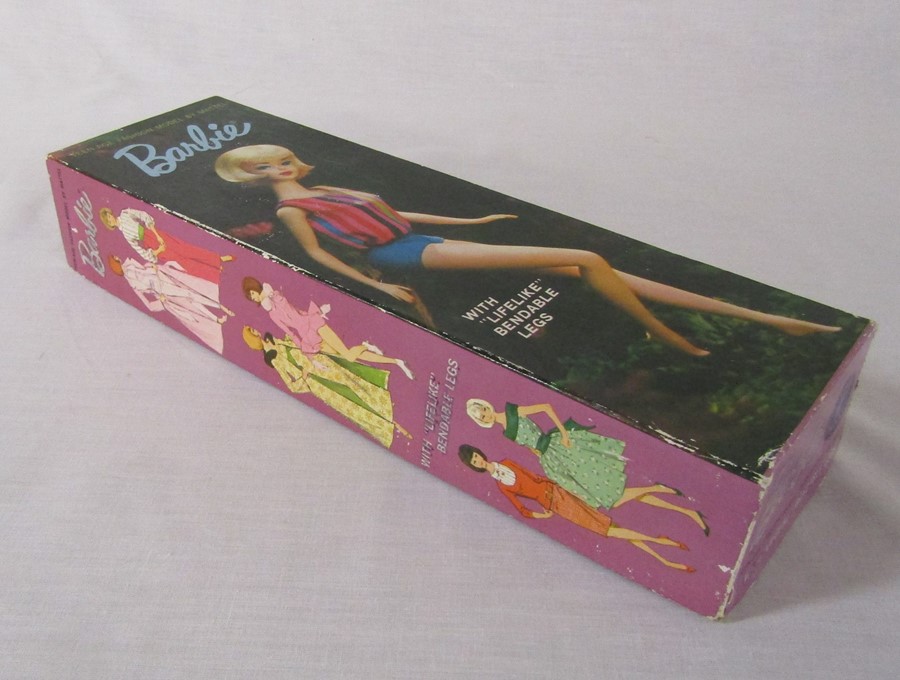 Boxed c.1964 Barbie 'American Girl' doll with swimsuit, shoes and leaflet - Image 3 of 4