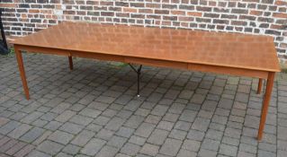 Large Cado Denmark extending teak dining table with 2 leaves 270 cm x 105 cm