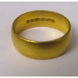 22ct gold band ring weight 5 g size J/K