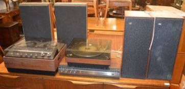 Bang & Olufsen - Beogram 1000-5203 (1965-73) teak record player, Beomaster 1000-2316 Tuner/Amplifier