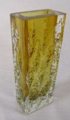 Ingrid glass Germany 'Exquisit' pattern vase H 19 cm, signed JG 3087 to base