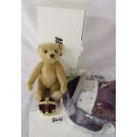 Boxed limited edition Steiff 'Queen Elizabeth II Coronation' teddy bear complete with crown, cape