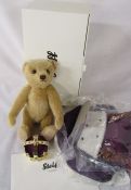 Boxed limited edition Steiff 'Queen Elizabeth II Coronation' teddy bear complete with crown, cape