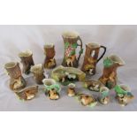 Various Hornsea Fauna and Hornsea Fauna Royal pottery items