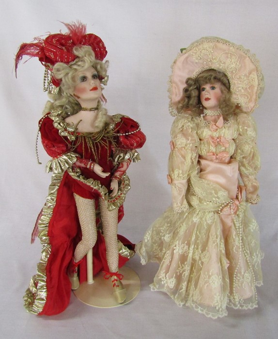 2 boxed Franklin Heirloom and Maryse Nicole collectors dolls