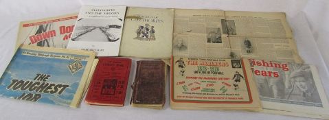 Various books and ephemera relating to Grimsby and Cleethorpes inc The Grimsby Cookery Book 1910,