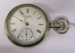 American Waltham Watch Co silverode 15 jewels pocket watch no 14817546