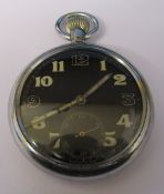 WWII military pocket watch marked G.S.T.P K07785 15 jewels