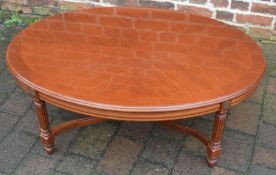 Georgian style oval coffee table