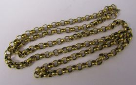 9ct gold necklace L 55 cm weight 22.3 g