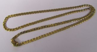 9ct gold necklace L 46 cm weight 8.7 g