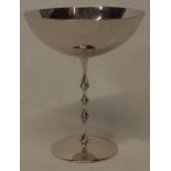 Britannia silver chalice by Reginald Beale London 1952 5.09ozt