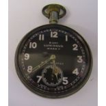 Octavia Watch Company Switzerland 8 day luminous mark V military watch B.G. No. 4563, 15 jewels, 3