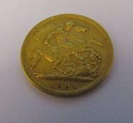 Queen Victorian half sovereign 1894