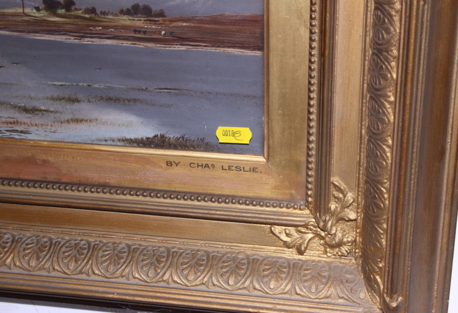 Charles Leslie, 1880: a pair of oils on canvas, "Llyn-y-Cader North Wales" and "Ben Lubnaig, - Bild 6 aus 13