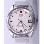 A stainless steel Omega Seamaster chronometer wristwatch with electronic F300 Hz movement, brushed
