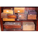 A collection of wooden boxes (mostly for restoration)