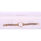 A Zenith 9ct gold cased wristwatch and bracelet, 16.4g gross