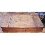 A late 19th century mahogany table top writing desk, 33" wide