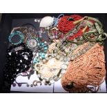 A selection of costume jewellery