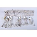 A quantity of silver flatware, 111.8oz troy approx