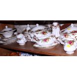 A Royal Albert "Old Country Roses" pattern combination service, forty-eight pieces approx