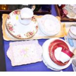 A collection of "Old Country Roses" pattern plates, in sizes, a Susie Cooper "Strawberry" pattern