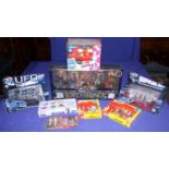 A Lord of the Rings The Two Towers toy, Biz Helms Deep Battle Set, boxed, a Simpsons talking