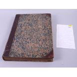 Illustrated London News, one vol, Jan - June 1861, quarter bound marbled boards