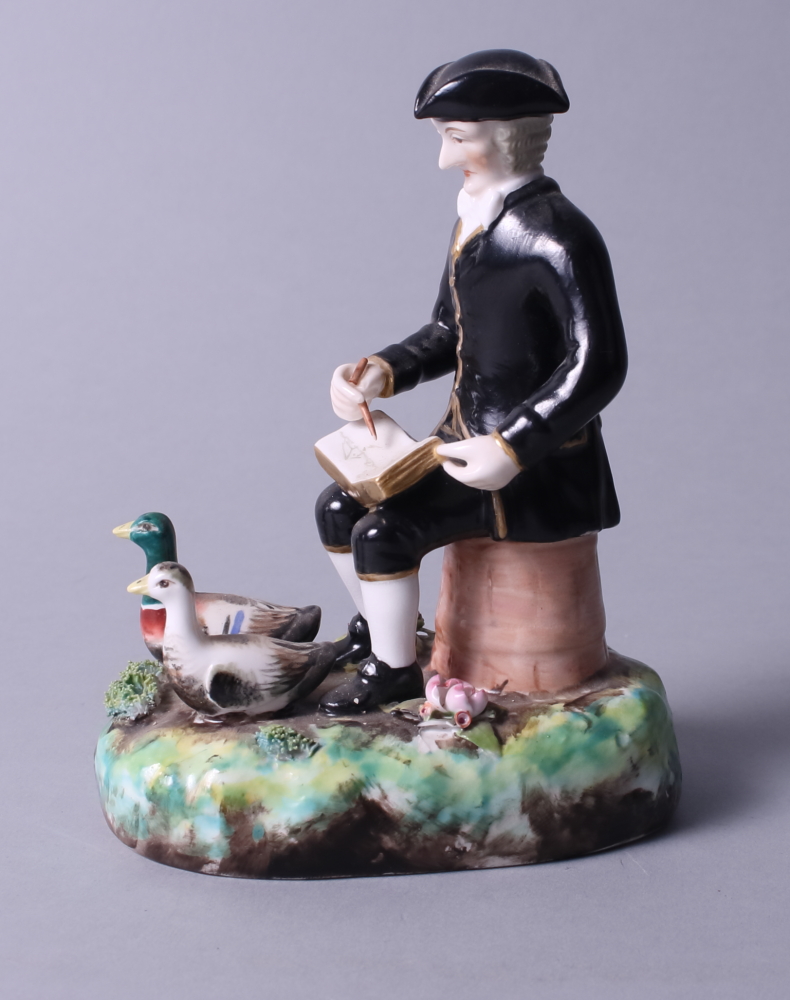 A Stevenson and Hancock Derby figure of Dr Syntax, 5 1/4" high