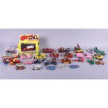 A quantity of die-cast and Dinky Toys television themed model vehicles, including Thunderbirds,