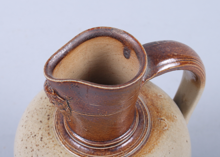 A Lambeth Stoneware jug with Silenus mask spout, 7" high (small rim chip) - Image 5 of 5