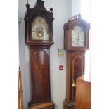 A Georgian mahogany long case clock with eight-day striking movement, by Budgen Croydon engraved