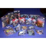 A number of Star Trek boxed toys, including a Movie Edition Captain Jean -Luc Picard, a Warp