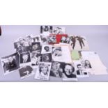 A collection of signed photographs, including members of parliament, entertainers, etc