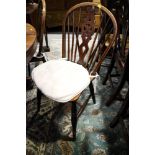 A Harlequin set of ten 19th century Windsor, ash, fruitwood, beech, wheelback dining chairs with