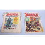A collection of Battle Action comics, dating from 1975-1981, including No 1 dated 8th March 1975