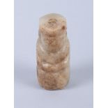 A Warring States jade figure of a man, 1 1/2" high