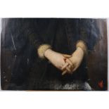 James McNeill Whistler: purportedly the remains of an oil on canvas damaged by a fire in 1942, the