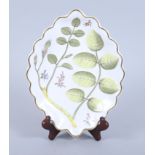 A Royal Worcester bone china "Blind Earl" pattern dish, limited edition 2/500, 11" long