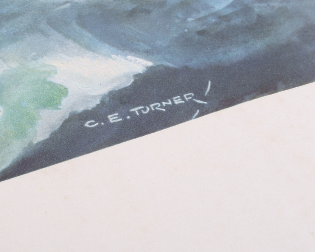 C E Turner: three unframed prints, Cunard Liners, RMS Queen Mary, RMS Caronia and RMS Carinthia - Image 6 of 9