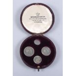 A set of 1904 Maundy money, in fitted leather case