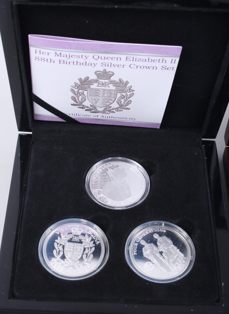 The United Kingdom Silver Coin Collection, in fitted case, and Her Majesty Queen Elizabeth II 88th - Image 2 of 4