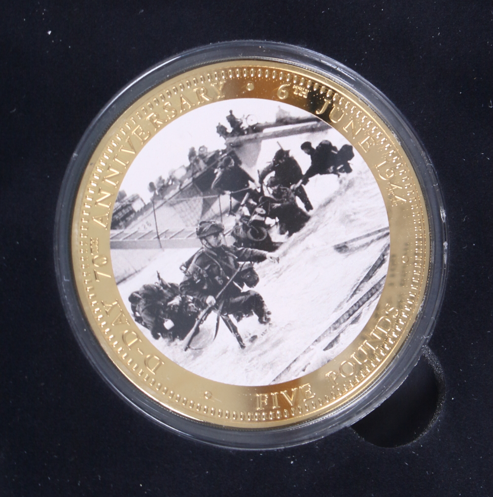 The Centenary of WWI coin collection, in fitted case, two D-Day 70th Anniversary £5 coins, in fitted - Image 7 of 7