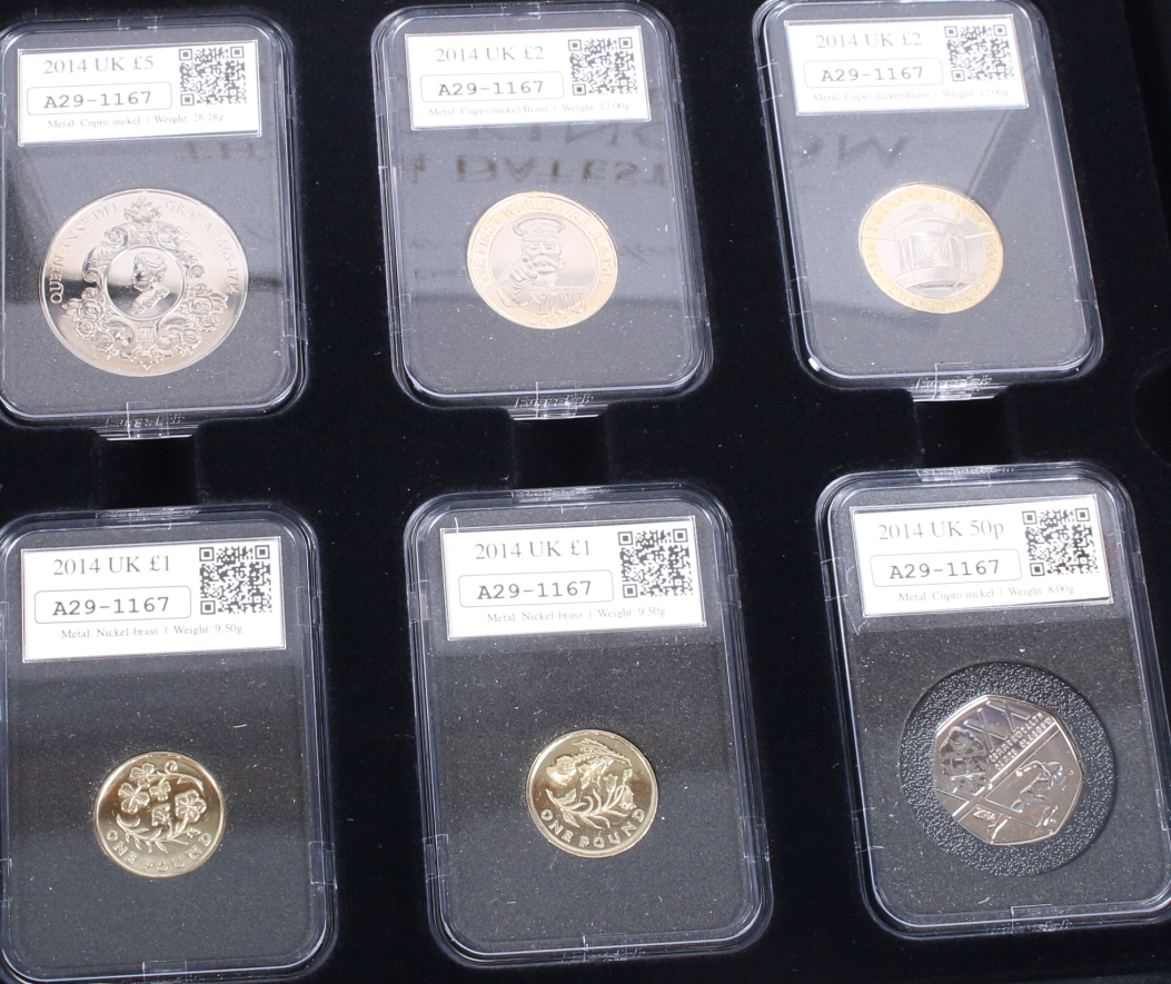 The 2014 Datestamp United Kingdom Specimen Year Set, in fitted case and two further identical sets - Image 7 of 7