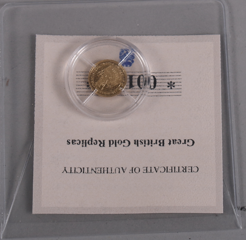 Fifteen Great British Gold Replicas, struck in 14ct gold - Image 8 of 10