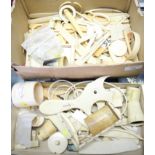 A quantity of ivory objects and off cuts for restoration purposes