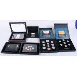 A cased 2008 Royal Mint Shield of Arms proof collection, The 30th Anniversary of the Halfpenny