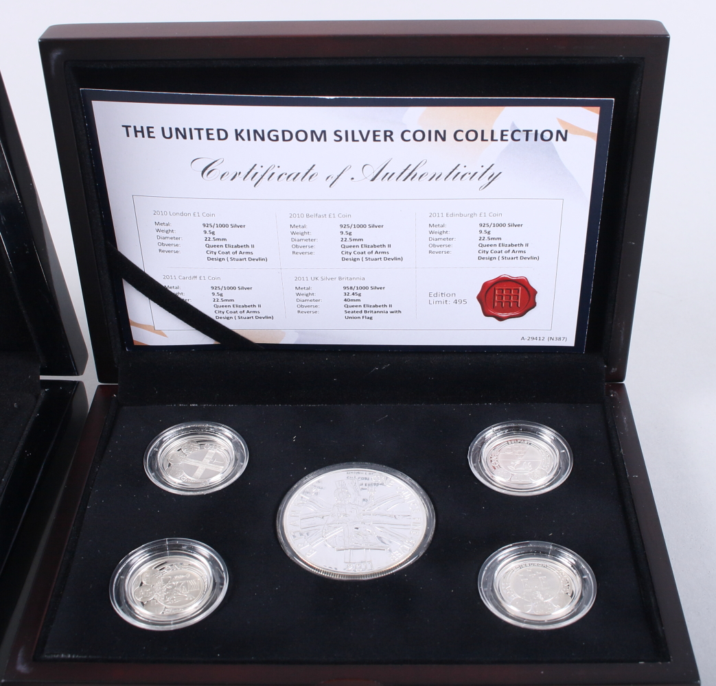 The United Kingdom Silver Coin Collection, in fitted case, and Her Majesty Queen Elizabeth II 88th - Image 4 of 4